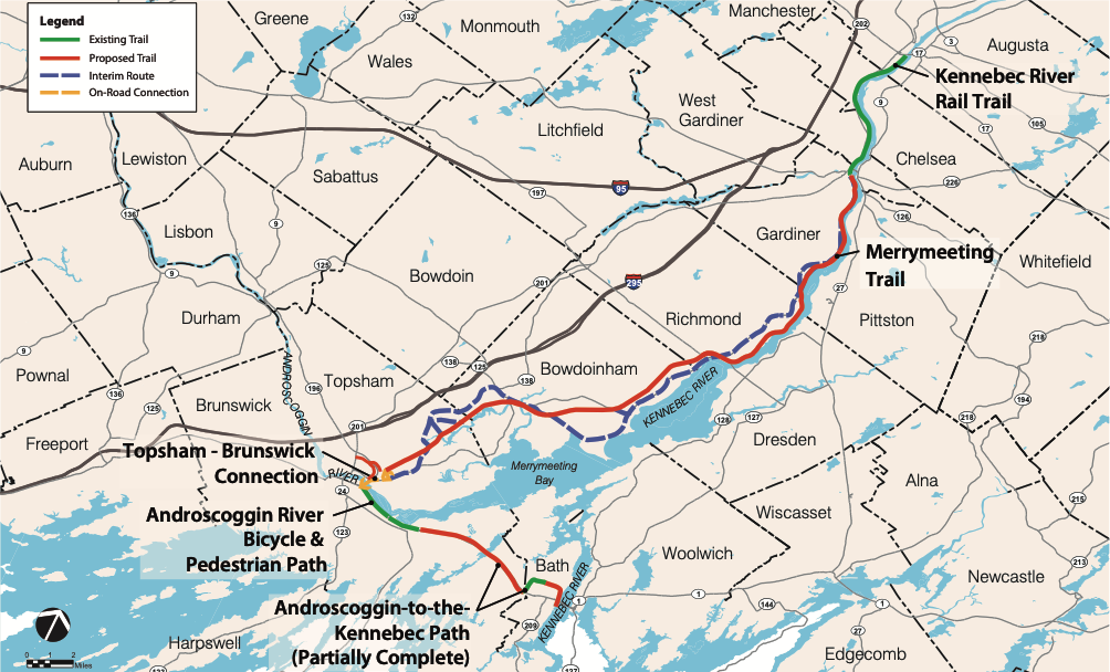 Merrymeeting Trail Map