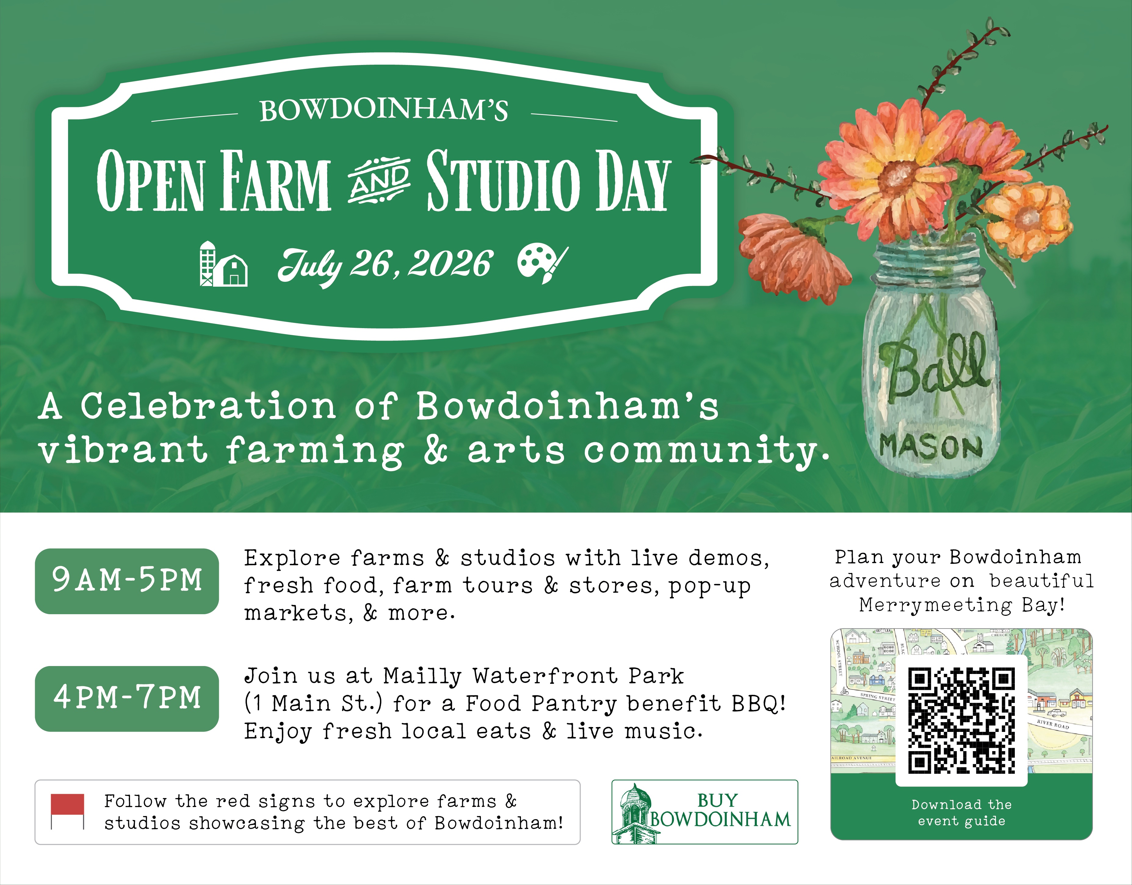 Small poster of Open Farm & Studio Day details