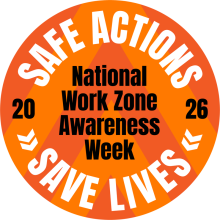 Work Zone Safety Week logo
