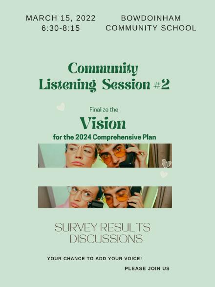 Flyer for Community Listening Session
