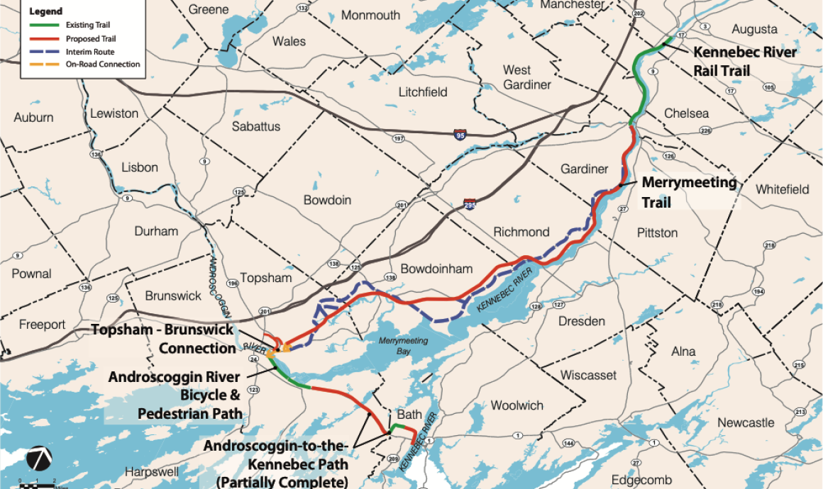 Merrymeeting Trail Map